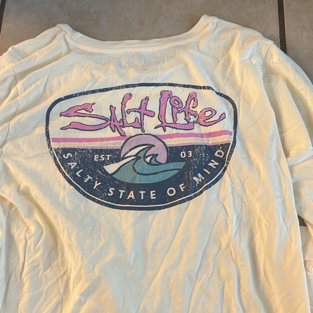 Salt Life Cream Long Sleeve Shirt